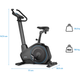 Велотренажер Gymtek XB6000 електромагнітний синій - изображение 2