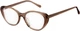 Оправа LOHO Retro Orange Cat Eye безободковая для линз с защитой от синего света и коррекцией астигматизма, черная - изображение 1