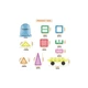 Конструктор Picasso магнітний Tiles The Building Blocks With Car 61 деталь (817338028244) - изображение 2