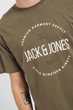 Футболка из хлопка Jack & Jones 12265183c64 M хаки (100015663) - изображение 2