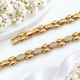 Браслет Xuping Jewelry 5мм длина 17-19см медицинское золото позолота 18К 2418 - изображение 1