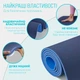 Килимок для йоги EasyFit TPE 183×61×0.6 см протиковзкий Синій + чохол EF-1924s-BLB - зображення 3