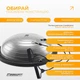 Балансировочная платформа EasyFit BOSU Ø60 см Серая босса (EF-2323) - изображение 3