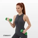 Гантель виниловая EasyFit 1 кг (1 шт.) Зеленая для фитнеса (EF0010G) - изображение 5