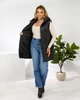 Жіноча демісезонна подовжена стьобана жилетка з капюшоном ELFBERG MAR-0513 60-62 Чорний (2000001067963) - изображение 2