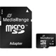 Карта пам'яті MediaRange 16GB microSDHC memory card, Class 10, with SD adapter (MR958) - зображення 1