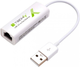 Мережевий адаптер Techly IDATA ADAP-USB2TY2 USB 2.0 Fast Ethernet 10/100 Mbps (8051128107630) - зображення 1
