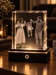 Семейное фото в кристалле — 3D LED-ночник/светильник K9 Crystal 5×5×8 см - изображение 2