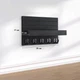 Деревянный ключник с полкой и 5 крючками KeyShelf, черный - изображение 5