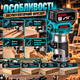 Акумуляторний фрезер BOXER BX-216 18 В 30000 об/хв 3,0 А·год з регулюванням глибини для дерева фанери МДФ ДСП пазів крайок фасок - зображення 4