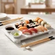 Zestaw do serwowania sushi Excellent Houseware marmurowy 9 el. (8721037545068) - obraz 3