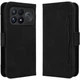Чохол-книжка з кишеньками Deexe Wallet Stand для Xiaomi Poco F9 Ultra - Black - зображення 1