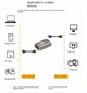 Соединитель HDMI 2.1 8K 60Hz/4K 144Hz "Мама-мама", металлический, 30mm, Purple - изображение 2