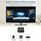HDMI разветвитель Switch 1x3 на 3 порта (1out/3in) 4К 60Hz, Plastic, Square (65mm), Black | переключатель, размещение портов угловое | Для PC, XBox, PS4, PS5, видеоплееров - изображение 5