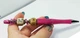 Ручка дизайнерская с авторскими бусинами с добавлением серебра 12132 ISTA Lampwork - изображение 7