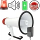 Мегафон громкоговоритель, ручной рупор с диктофоном и сиреной MEGAPHONE ER-55 12v - изображение 1