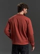 Свободный трикотажный джемпер с круглым вырезом ISSA PLUS GN-582 XXL терракотовый (issa2007682869442) - изображение 3