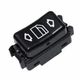 Кнопка склопідіймача лівої двері для Mercedes-Benz W124, W201, W126, W463, чорна (OE 1248204610) - изображение 1
