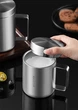 Кухоль для води MAXCOOK 316 з нержавіючої сталі, двошаровий чайний інфузер для студентів та дітей, 300 мл MCB8654 - зображення 5