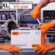 ПЛОТНЫЕ перчатки нитриловые SEF GoGrip размер XL оранжевого цвета, 50 шт - изображение 1