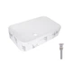 Раковина накладная Qtap Tern 610x350x135 мм, Marble, прямоугольная, с донным клапаном QTTER188MR49791 - изображение 1