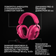 Наушники Logitech G PRO X3 LIGHTSPEED Wireless Gaming Headset Magenta (981-001756) - изображение 2