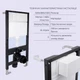 Готовое решение Qtap для ванной комнаты: подвесной унитаз Scorpio Ultra Quiet 520x365x365 + комплект инсталляции Standard (круглая кнопка Chrome) - изображение 4