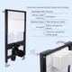 Готовое решение Qtap для ванной комнаты: подвесной унитаз Robin ML Ultra Quiet 520x365x365 + комплект инсталляции Standard (линейная кнопка Chrome) - изображение 4