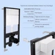Готовое решение Qtap для ванной комнаты: подвесной унитаз Swan Ultra Quiet 485x360x320 + комплект инсталляции Standard (круглая кнопка Chrome) - изображение 4