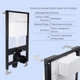 Готовое решение Qtap для ванной комнаты: подвесной унитаз Jay Rimless 520x360x320 + комплект инсталляции Standard (линейная кнопка Chrome) - изображение 4