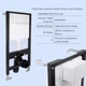 Готовое решение Qtap для ванной комнаты: подвесной унитаз Swan Rimless 520x360x320 + комплект инсталляции Standard (линейная кнопка White) - изображение 4