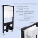 Готовое решение Qtap для ванной комнаты: подвесной унитаз Tern Ultra Quiet 490x365x325 + комплект инсталляции Standard (круглая кнопка Chrome) - изображение 4