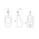 Писсуар подвесной Qtap Crow с краном-дозатором 390х330х660 White QT0588112HW - изображение 2