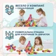 Детский магнитный 3D-конструктор Deyko Magnetic Sticks (набор для развития ребёнка) 100 цветных деталей в кейсе - изображение 4