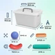 Детский магнитный 3D-конструктор Deyko Magnetic Sticks (набор для развития ребёнка) 100 цветных деталей в кейсе - изображение 11