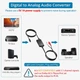 Цифро-аналоговий аудіоконвертер AUTOUTLET 192 кГц Toslink на RCA, ЦАП SPDIF, оптичний перетворювач звуку - зображення 2