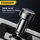 Автомобільний зарядний пристрій ESSAGER 105W QC3.0+PD3.0 Type-C в прикурювач авто на 3 виходи з дисплеєм та вольтметром - зображення 6