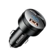Автомобільний зарядний пристрій ESSAGER 105W QC3.0+PD3.0 Type-C в прикурювач авто на 3 виходи з дисплеєм та вольтметром - зображення 7