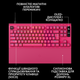 Клавіатура дротова Logitech G PRO X2 RAPID TKL RGB US USB Pink (920-014110) - зображення 4