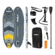 Доска SUP REBEL ACTIVE помпованная 244x76x10 см, набор (RBA-4511) - изображение 1