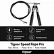 Швидкісна скакалка Tiguar Speed Rope Pro з підшипниками для швидкісних тренувань і жироспалювання ( TI-SPRO01 ) - изображение 4