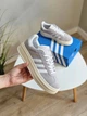 Кроссовки женские Adi Gazelle Bold Platform Grey White / кеды Ади Газель болд серые белые 40 - изображение 5