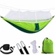 Гамак туристический Travel Hammock с москитной сеткой 260 х 140 см Зеленый - изображение 1