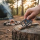 Кишеньковий мультитул Mil-Tec Survivor Tool 6,8х4,5 см з нержавіючої сталі багатофункціональна кредитка для виживання Чорний - зображення 2