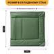 Металлическая раскладная кровать LEOBRO Green LB-FB-S1-GRN с матрасом - изображение 4