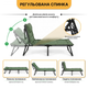 Металлическая раскладная кровать LEOBRO Green LB-FB-S1-GRN с матрасом - изображение 6