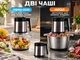 Чопер подрібнювач кухонний з двома чашами Rainberg Professional Food Chopper Блендер 3в1 для смузі - зображення 3