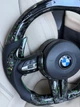Кермо Premium BMW F Series M Performance кований карбон з LED-екраном F20 F21 F22 F23 F30 F31 F32 F33 F36 X3 F25 F26 F15 F16 зелене (B-46) - зображення 3