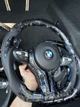 Кермо Premium BMW F Series M Performance кований карбон з LED-екраном F20 F21 F22 F23 F30 F31 F32 F33 F36 X3 F25 F26 F15 F16 синє (B-44) - изображение 9
