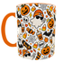 Кружка (чашка) с принтом Halloween Boo | Хэллоуин | керамическая 330 мл | оранжевая ручка - изображение 6